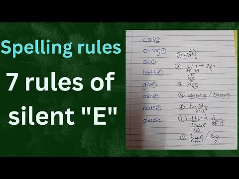 7 rules of silent letter "E"/ Spelling rules #levelupphonics