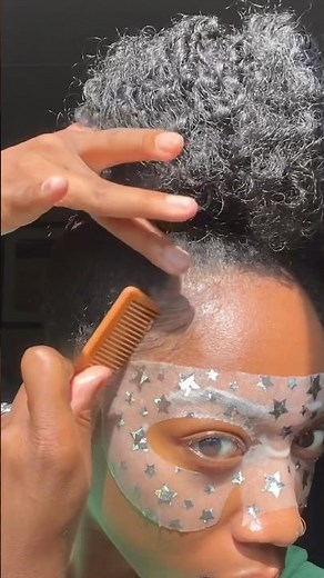 I do my edges with a comb | how to do edges for beginners natural hair #shorts #edgestutorial #edges