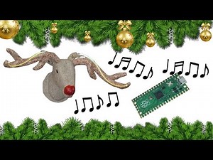 Raspberry Pi Pico 2W Christmas Reindeer MP3 Player with blinking LEDs