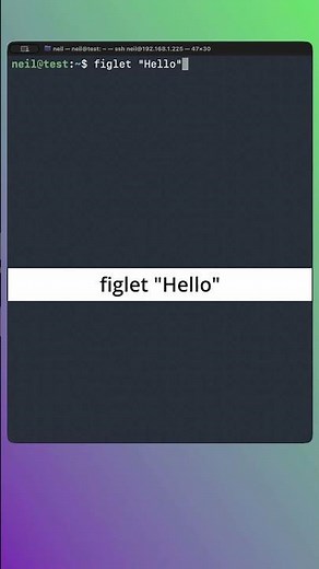Show Block Text in the Terminal Using figlet - Useful Linux Commands