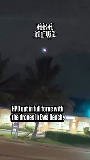 Isaac Scharsch | @honolulupd set up in a Ewa Beach parking lot with a drone in the air. | Instagram