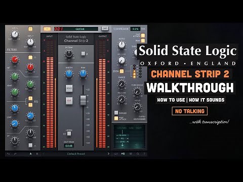Mixing with the SSL Channel Strip 2 | How to use - How it sounds - Walkthrough (No Talking)