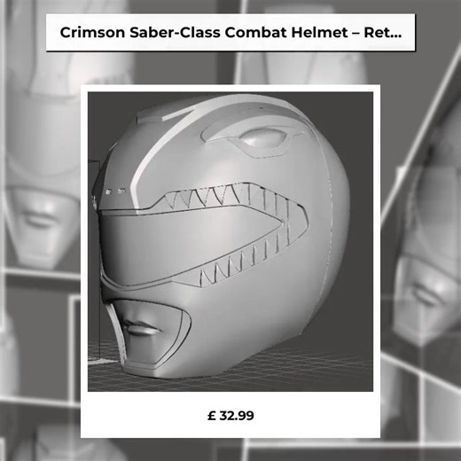 Transform your cosplay game into something legendary! 🌌⚔️ Introducing the Crimson Saber-Class Combat Helmet, your ultimate accessory for that retro sci-fi look! 🚀🖤 This meticulously crafted STL file ensures you elevate your costume with striking details and flawless design. Get ready to turn heads and express your passion for all things cosmic! Whether at conventions or just for fun, this helmet is the perfect blend of style and comfort. 🎨✨ Join the ranks of fierce warriors and stand out in 