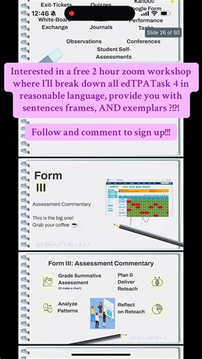 I’ve been helping (literally hundreds) of students pass their TPAs since 2020. And if there’s anything I’m good at it, it’s making the edTPA seem less scary and chunking it into chewable doable parts. Edit: To clarify, this will be for the multiple subject credential task 4 (which is the math cycle) Attend now before you get buried in your student-teaching and coursework later this month! #edTPA #edtpamayactuallykillme #edtpatask4 #studentteacher #studentteaching