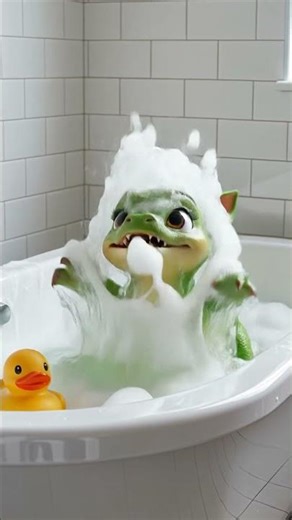 Baby Dragon Pops Out of Bubble Bath 🐉🛁| WonderTalesTV #toddlerlearning #kidsanimation