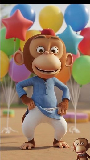 Uncle Monkey Wore Pajamas | Hindi Rhymes for Kids | NooNoo Kids
