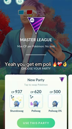 Get em poli 🥹 #poliwag #pokemongo #pokemonbattle #pokemongogbl #pokemongopvp