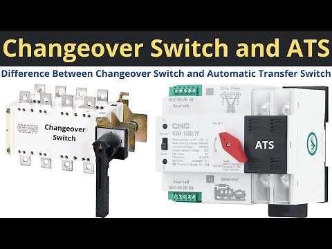 Difference Between Changeover Switch and Automatic Transfer Switch (ATS) ‪@LearnEEEEnglish‬