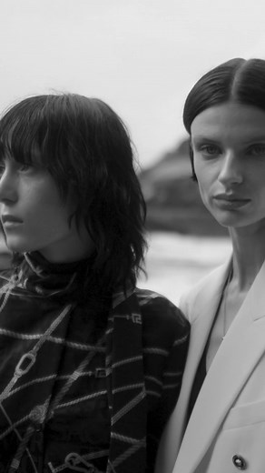 Introducing #VersaceResort24 The collection presents a full Versace wardrobe, from heritage tweed in Versace pastel colors, the iconic Medusa '95 signifier on ready-to-wear, and Gianni Ribbon shoes. Campaign made in collaboration with Money Agency Now at https://e-versace.com/Resort24 #Versace | Versace