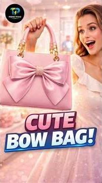 Cute Bow Tote Bag for Women 😍 | Stylish Work & Travel Bag