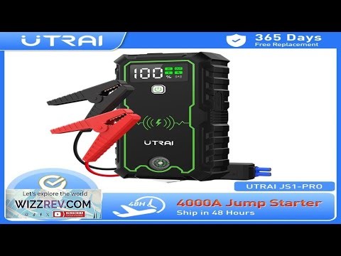 UTRAI Power Bank 4000A Jump Starter Portable Charger Car Booster 12V Auto
