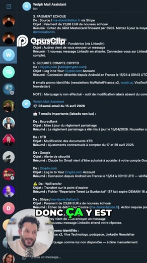 Automatisation Recevez vos résumés par Email sur Telegram!