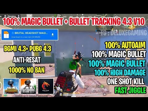 BGMI 4.3🔥MAGIC BULLET TRACKING AUTOHEADSHOT CONFIG FILE | HIGH DAMAGE FILE CONFIG BGMI, GL, 4.3