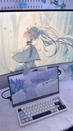 Epomaker x Aula F65 🤍🩵