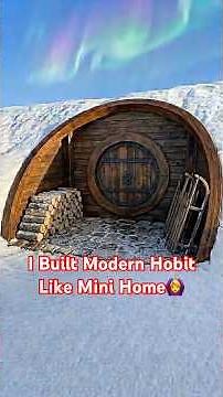 I Built a Modern Hobbit-Like Mini House 🏡 | Tiny House Build You’ll Want to Live In!