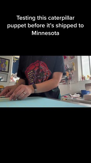 Creative Foam Caterpillar Puppet for Shipping