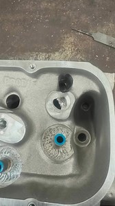 We had a customer bring us @brodix cylinder head that needed to rocker hole repaired. We welded the rocker hole, wrote a program and machined it back to the factory specs. #GroseRacingEngines #cncmachining #instagood #machined #cylinderhead #groseracing #cnc #engineparts Joey Grose | Grose Racing Engines