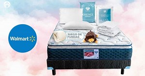 Walmart remata colchón matrimonial Spring Air ¡con box, almohadas, fundas y cubrecolchón!