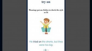 Try on meaning try on sentences Common English Idioms shorts