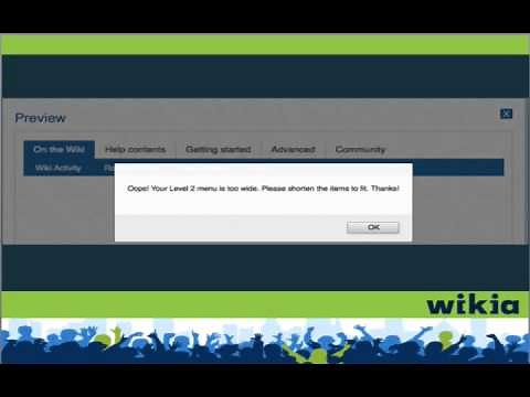 How to edit your wiki's navigation