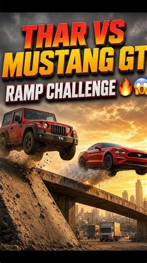 THAR vs MUSTANG GT 😱|indian theft auto simulator| #shorts #viral #gta #indiantheftauto #viral