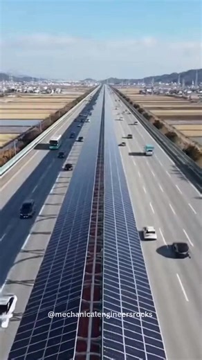 South Korea has created one of the world’s most innovative cycling infrastructures: a 9-kilometer bike path built directly in the median of a major highway between Daejeon and Sejong. Instead of cars, the center strip is reserved for cyclists—protected from traffic on both sides. The entire path is covered with solar panels that serve a dual purpose. They provide shade for cyclists, reducing heat exposure, while simultaneously generating renewable electricity that feeds into the national power g