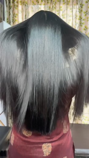 Hair smoothing treatment at home permanent #hairhacker #smoothening #rebonding #kerasmoothening