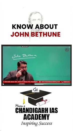 John Bethune: The Man Who Started Women's Education in India | Modern History UPSC #shorts