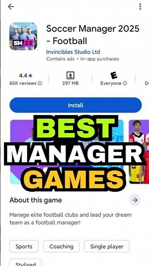 Top 3 Best Football Manager Games On Mobile #footballmanager2024 #soccermanager