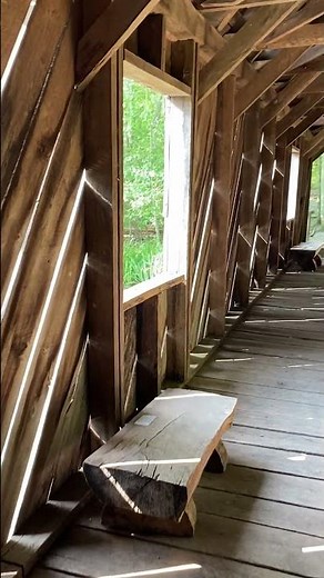 A Walk Through The Cambron Covered Bridge on Green Mountain ￼