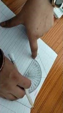 How to make Angles by using. Protector #MathsBasics