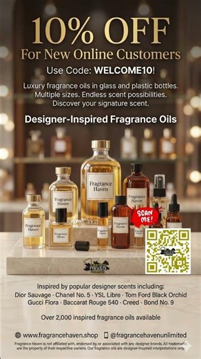 Designer-Inspired Fragrance Oils Save 10 on Your First Order #shorts