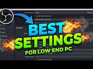 Low End PC? 🔥 BEST OBS Settings 2026 (Smooth Recording & Streaming)