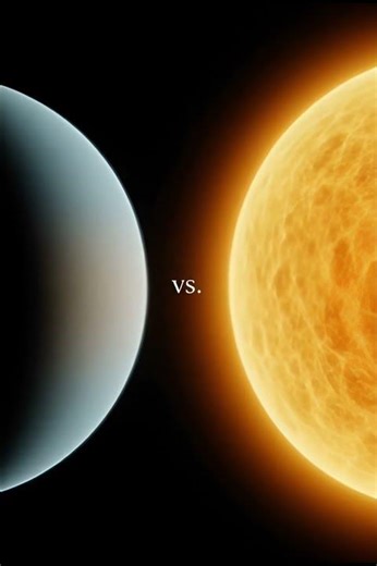 Uranus vs Sun | Planet Size Comparison
