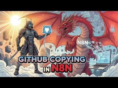 Как скачать репозитории GitHub на свой компьютер через n8n!