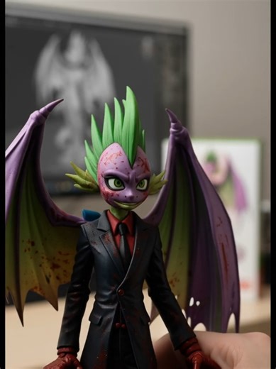 mlp elegant blood spike #ia #mlp #spike #figuras