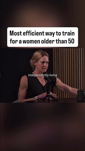 the most efficient method to train for women over 50