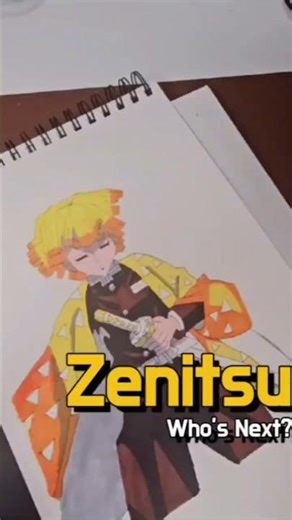 Zenitsu — Who’s Next?#zenitsu #DemonSlayer #KimetsuNoYaiba #Fanart #Drawing #ArtShorts #Sketch