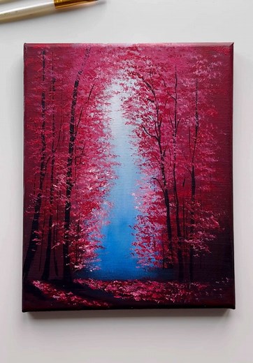 Enchanting Forest Painting Tutorial for Beginners