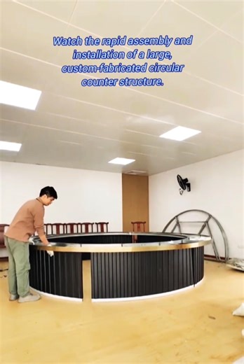 Crafting the Perfect Curved Bar/Reception Counter: Quick Modular Assembly