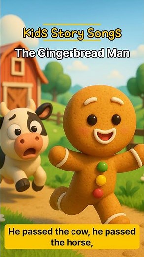 The Gingerbread Man Song | Classic Fairy Tale in 1 Minute