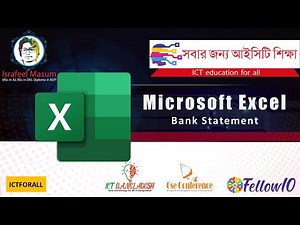 How to Create Bank Statement in MS Excel Bangla | ব্যাংক স্টেটমেন্ট তৈরি করার নিয়ম | MS Excel Bangla
