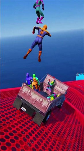 الرجل العنكبوت انقاذ باتمان Spider-Man Rescue batman vs iron man vs venom funny Game GTA 5 superhero