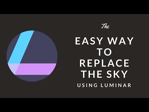 Replace a Sky the Easy Way in Luminar using a Luminosity Mask