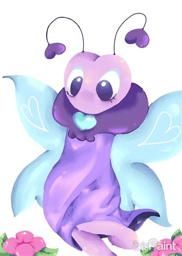 Flutter! My second favorite toon in dandy world which I don’t play. #ibispaintx #digitalart #art #dandyworld #dandyworldflutter