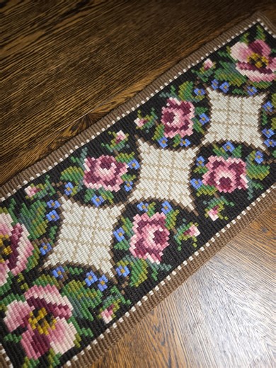 Vintage Swedish Hand-embroidered Wool Table Runner | Folk Art Textile | Free Shipping - Etsy