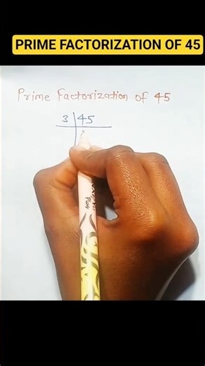Prime Factorization of 45 | 45 ka Prime Factorization | Maths Easy Trick | #shorts #mathstrick