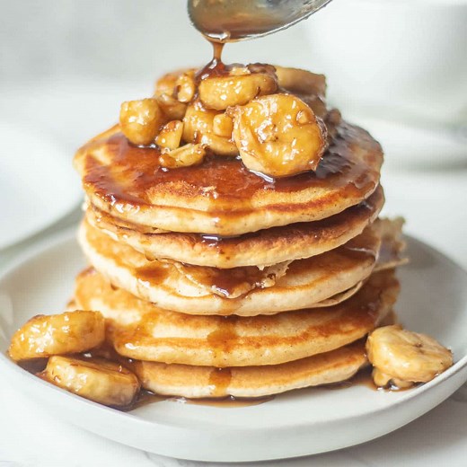 Bananas Foster Pancakes - Topping for Pancakes - Chenée Today