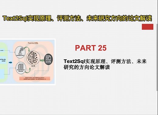 Text2Sql实现原理、评测方法、未来研究方向论文解读