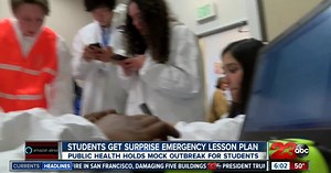 Students get surprise emergency lesson plan with health department